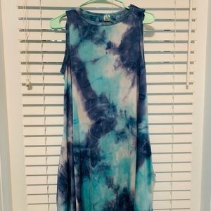 Tie dye Swing Dress with Pockets